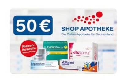 Bild von Shop Apotheke 50EUR Geschenkcode