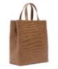 Bild von Handtasche "Kroko Paper Bag", golden amber